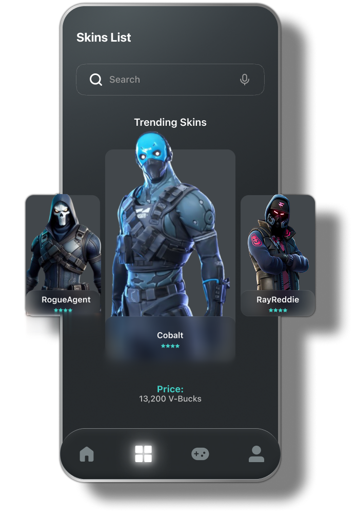 Skins Horizontal View